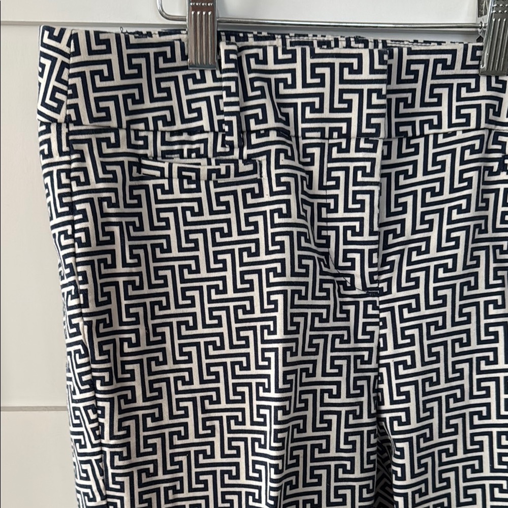 Black and White Geometric Pattern Pants